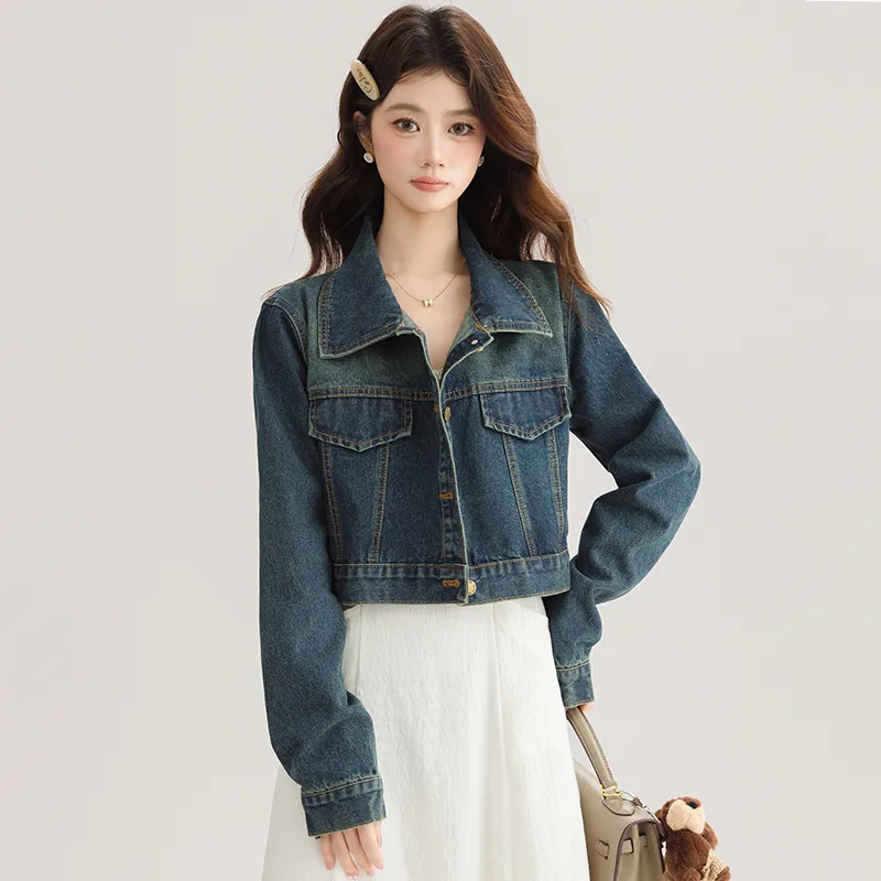 PLANE DRIFT Denim Jacket Unisex Blue-5