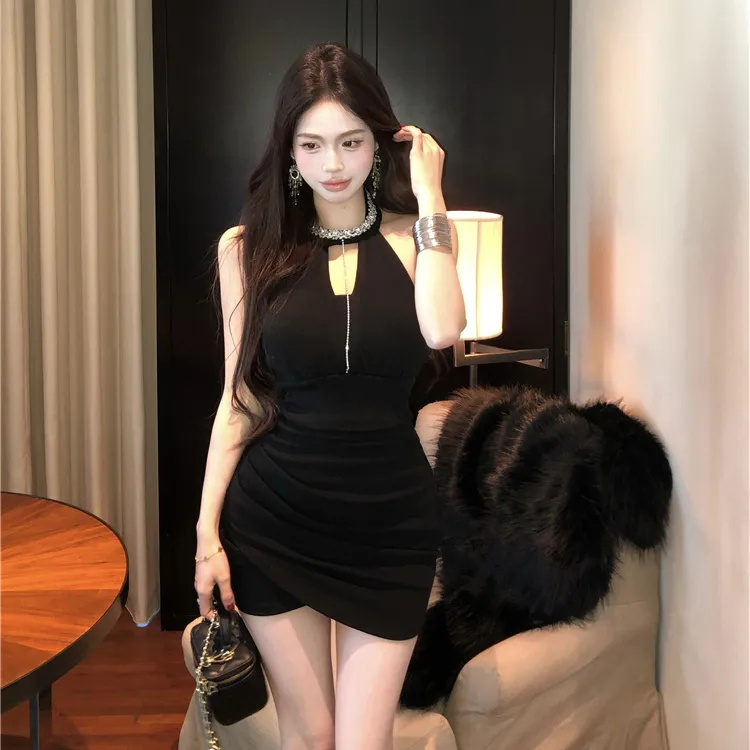 PLANE DRIFT Sleeveless Dress Women's Black-7