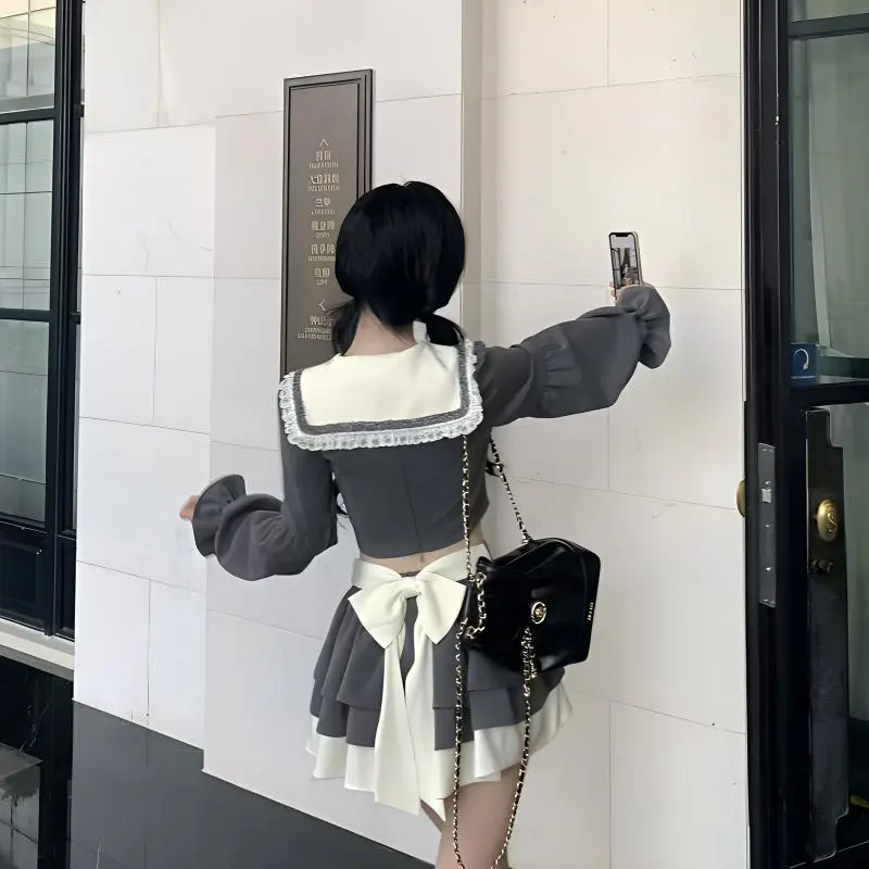 PLANE DRIFT Two Piece Skirt Sets Women's-5