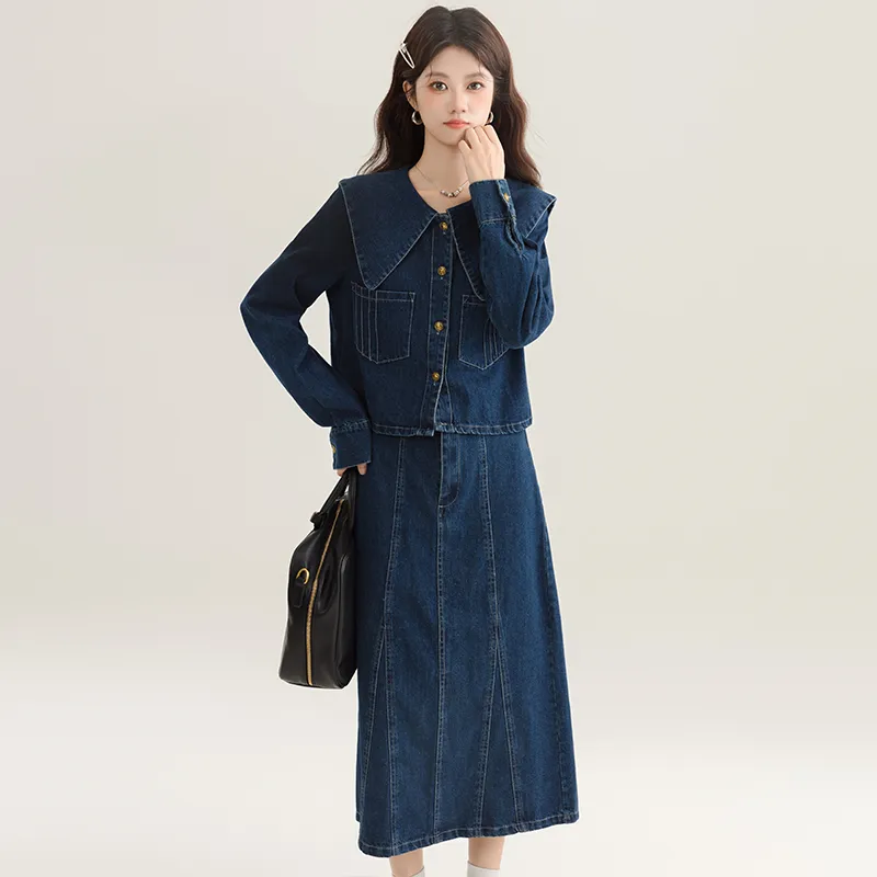 PLANE DRIFT Skirt Set Women's Dark Blue-3