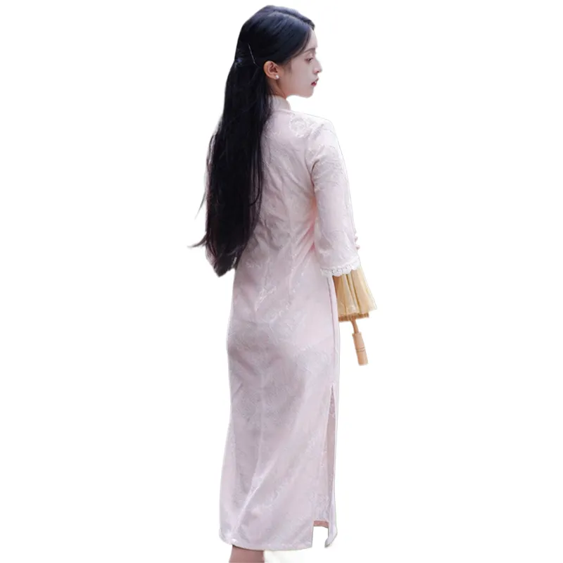 PLANE DRIFT Long-Sleeved Dresses Women's Light Pink-0