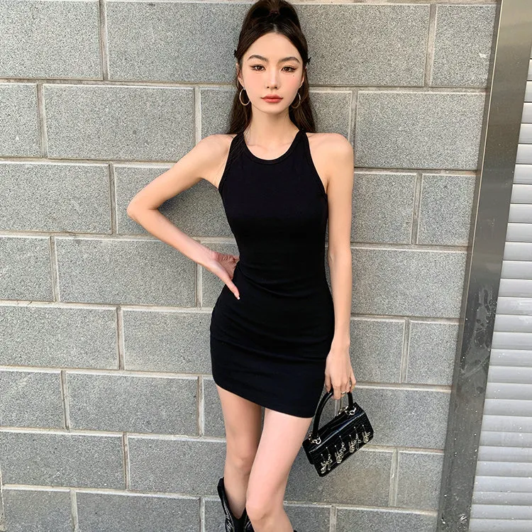 PLANE DRIFT Slip Dress Women's Black-6