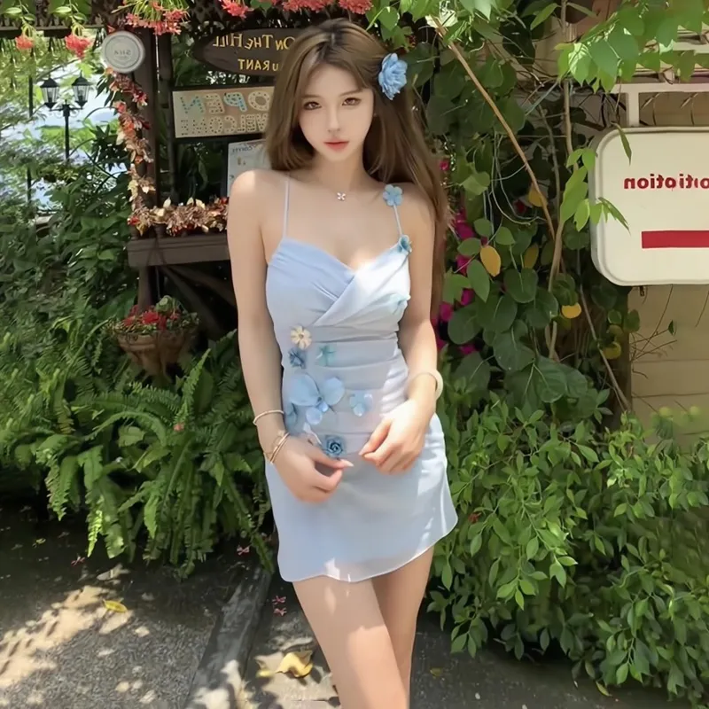 PLANE DRIFT Slip Dresses Women's-13
