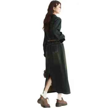 PLANE DRIFT Long Sleeved Dresses Women's Dark Blue