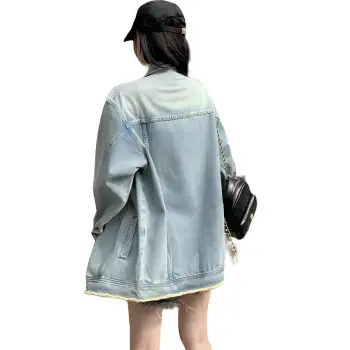 PLANE DRIFT Denim Jacket Unisex Blue