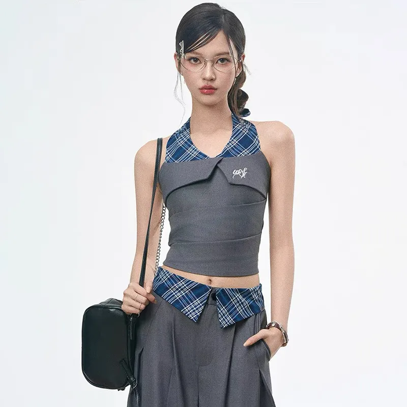 PLANE DRIFT Casual Suit Women's Gray Two Piece Set-2