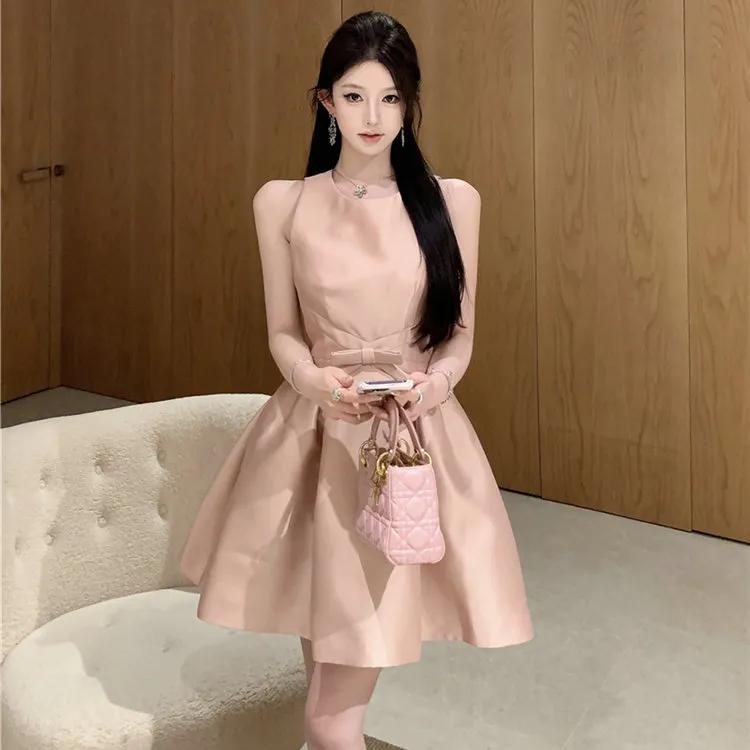 PLANE DRIFT Sleeveless Dress Women's Salmon Pink-5