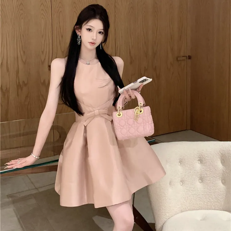 PLANE DRIFT Sleeveless Dress Women's Salmon Pink-3