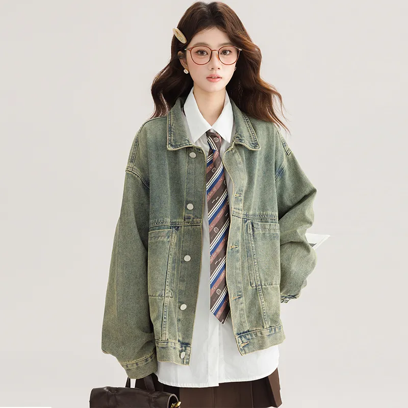 PLANE DRIFT Denim Jacket Women's Blue-5