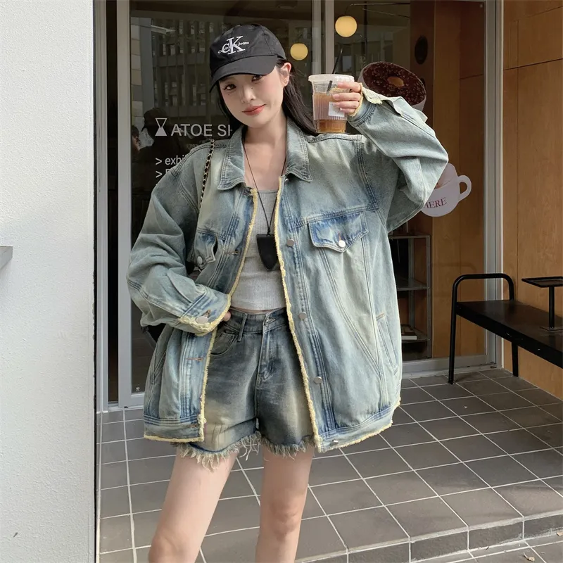 PLANE DRIFT Denim Jacket Unisex Blue-1