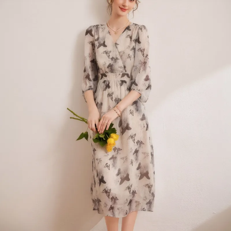 PLANE DRIFT Long Sleeved Dresses Women's Black-3