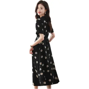PLANE DRIFT Short Sleeved Dresses Women's Black