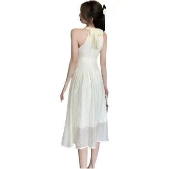 PLANE DRIFT Slip Dresses Women's Apricot Long