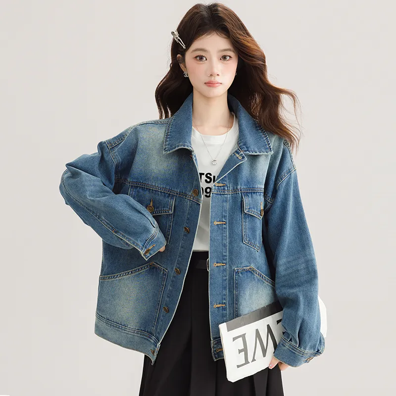 PLANE DRIFT Denim Jacket Unisex Blue-4