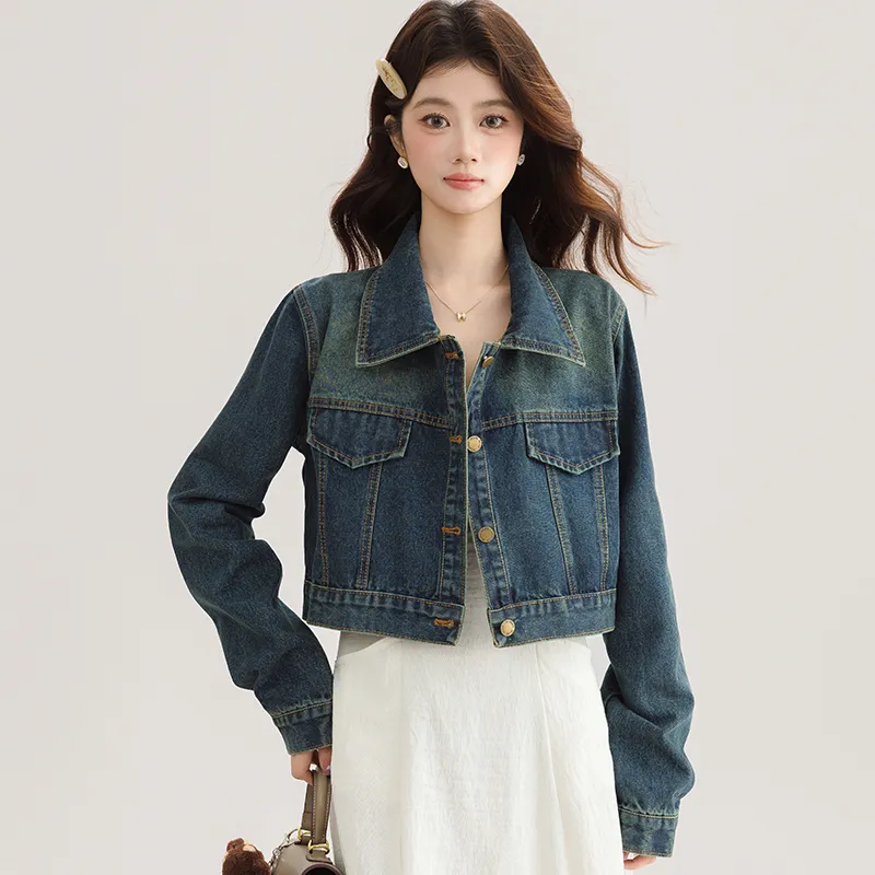 PLANE DRIFT Denim Jacket Unisex Blue-1