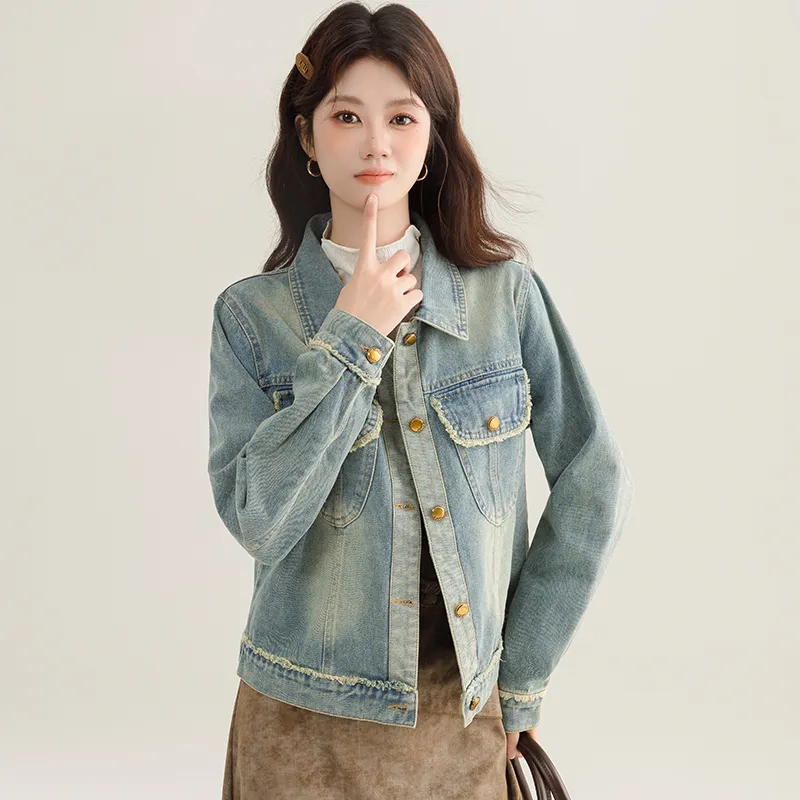PLANE DRIFT Denim Jacket Unisex Blue-5