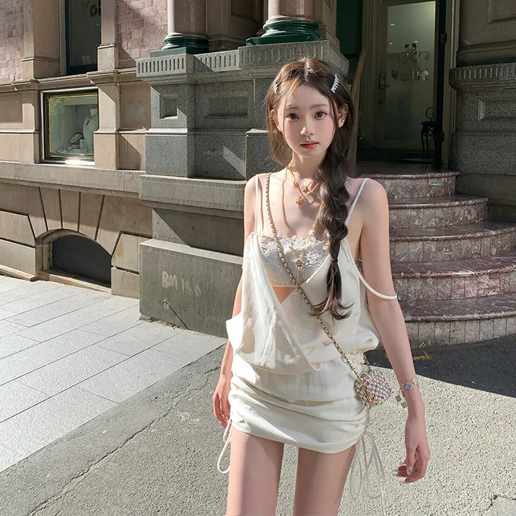 PLANE DRIFT Slip Dresses Women's-12