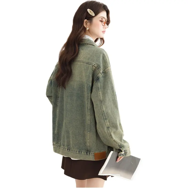 PLANE DRIFT Denim Jacket Women's Blue-0