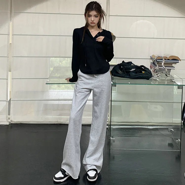 PLANE DRIFT Casual Pants Women's Gray-3