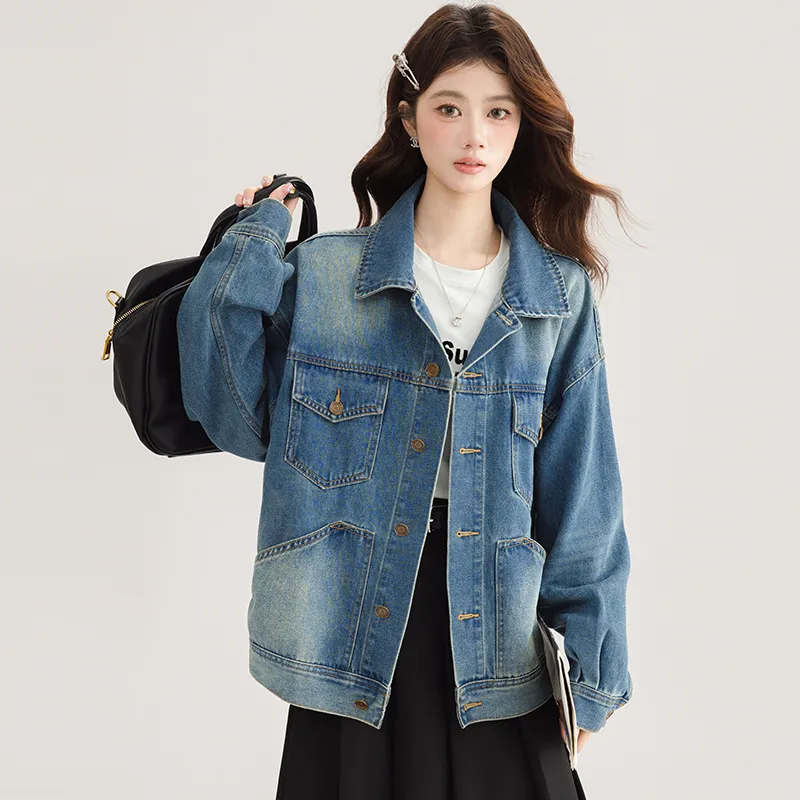 PLANE DRIFT Denim Jacket Unisex Blue-3