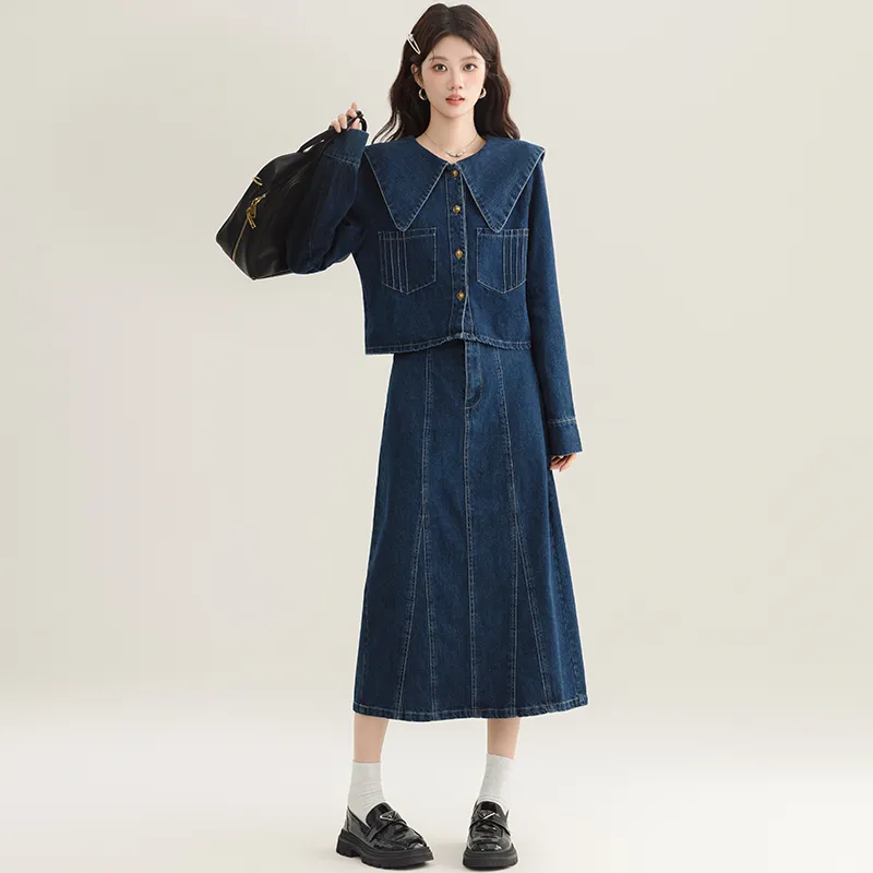 PLANE DRIFT Skirt Set Women's Dark Blue-5