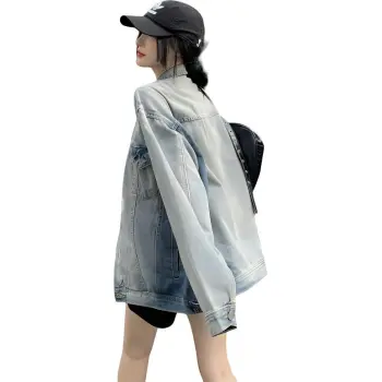 PLANE DRIFT Denim Jacket Women's Vintage Blue
