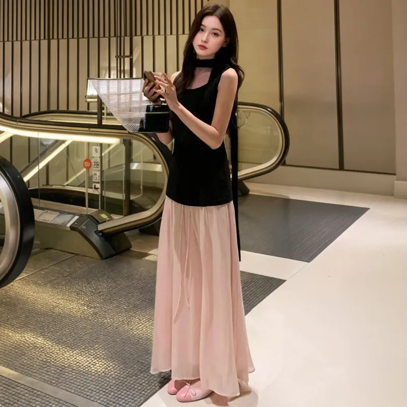 KUNZHUDAXIANG Skirt Set Women's-7
