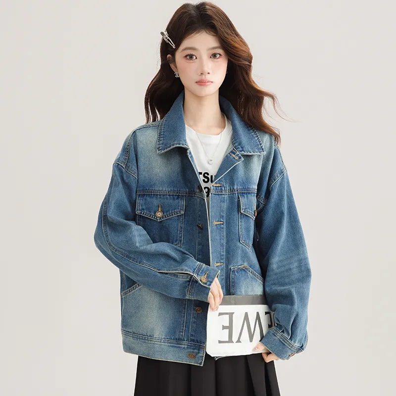 PLANE DRIFT Denim Jacket Unisex Blue-5