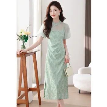 PLANE DRIFT Skirt Set Women's Grass Green