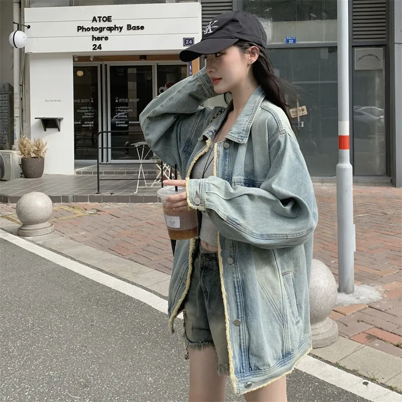 PLANE DRIFT Denim Jacket Unisex Blue-5