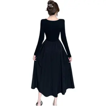PLANE DRIFT Long Sleeved Dresses Women's Black