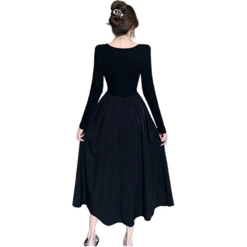 PLANE DRIFT Long Sleeved Dresses Women's Black