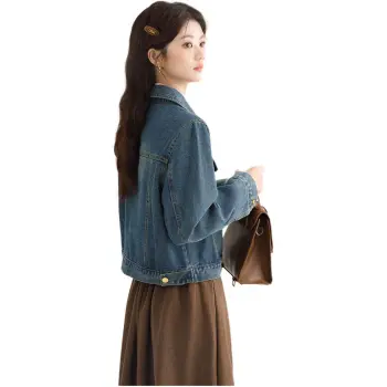 PLANE DRIFT Denim Jacket Women's Blue
