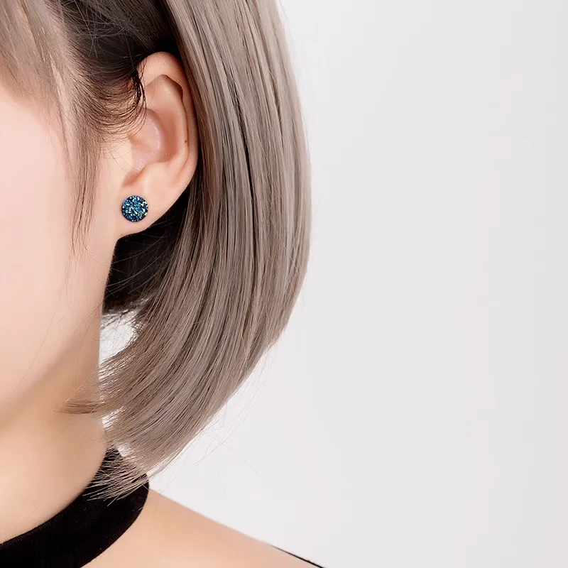 Danqin Alloy Stud Earrings Unisex-7