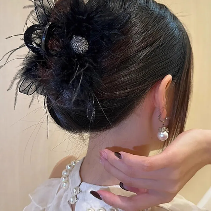 Danqin Acrylic Hair Clips Women's-2