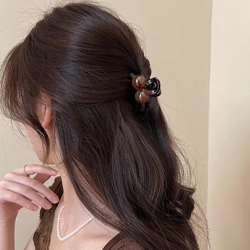 Danqin Acrylic Hair Clips Women's-2