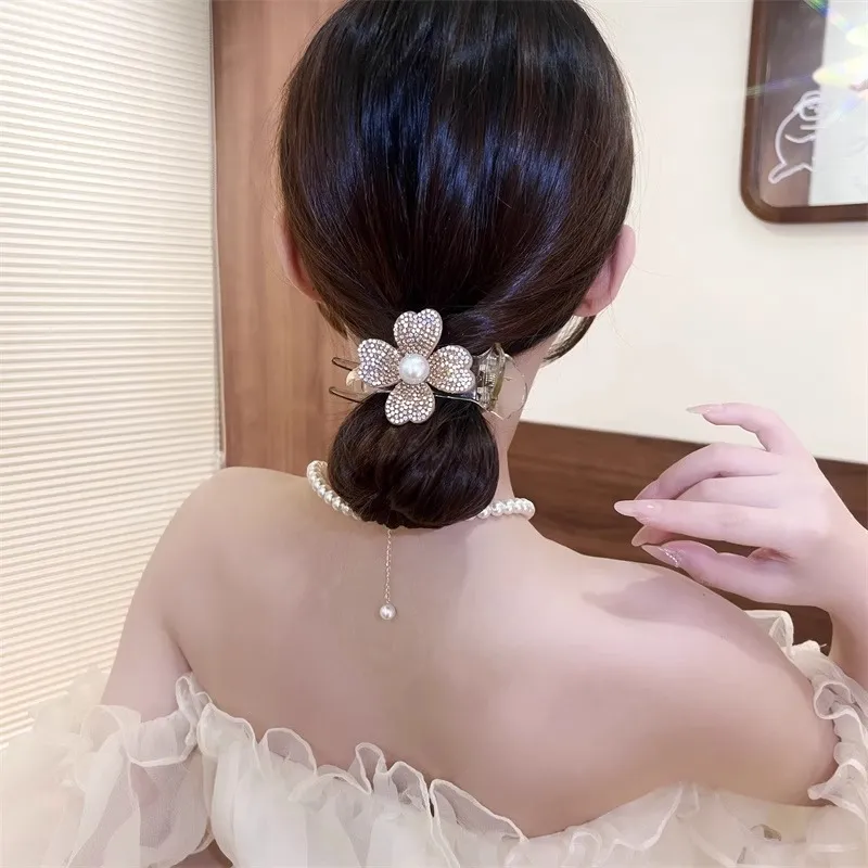 Danqin Acrylic Hair Clips Women's-6