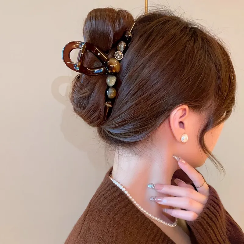 Danqin Acrylic Hair Clips Women's-4