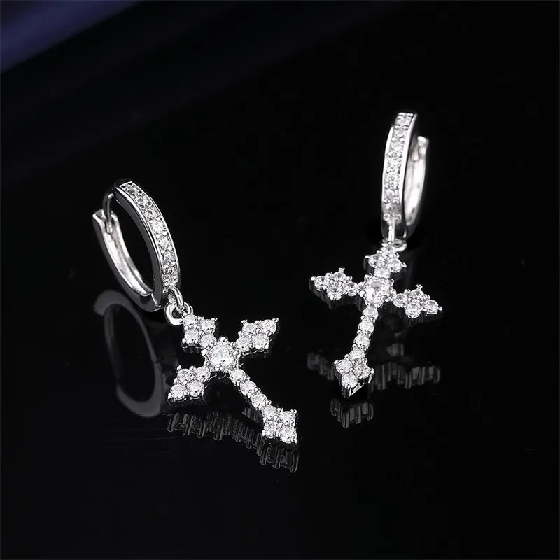 Danqin Alloy/Zircon Earrings Unisex-6