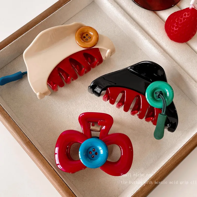 Danqin Resin Hair Clips Women's-1