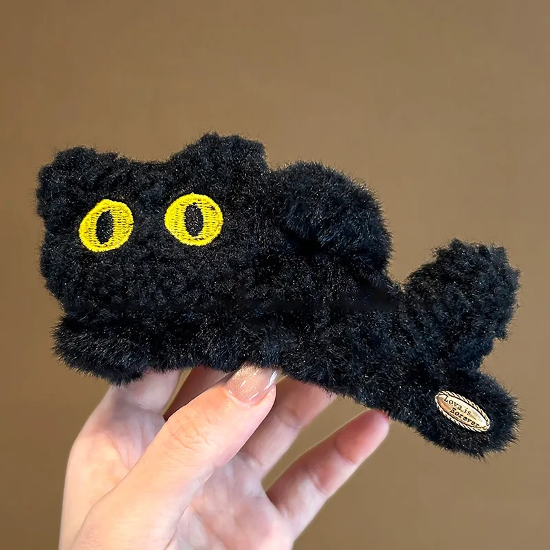 Danqin Plush Hair Clips Women's-4