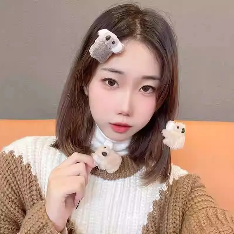 Danqin Flannelette Hair Clips Women's-1