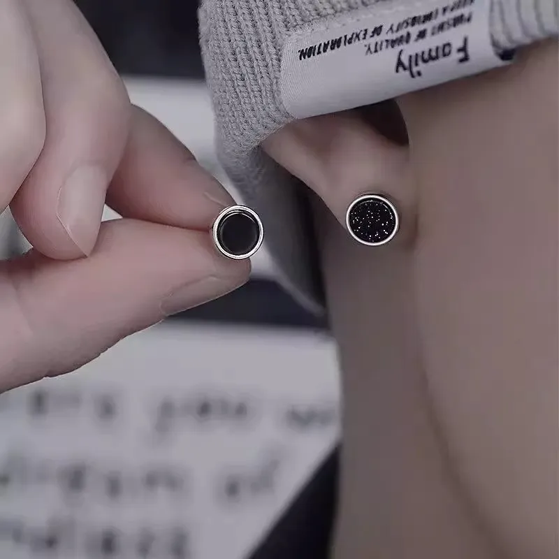 Danqin 925 Sterling Silver Stud Earrings Unisex-3