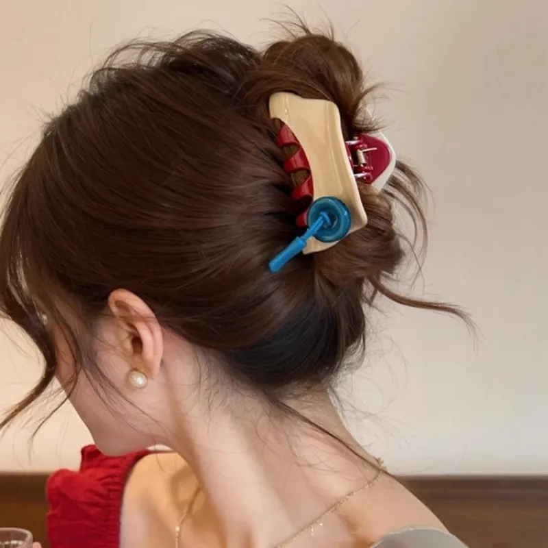 Danqin Resin Hair Clips Women's-2