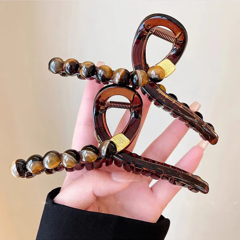 Danqin Acrylic Hair Clips Women's-2