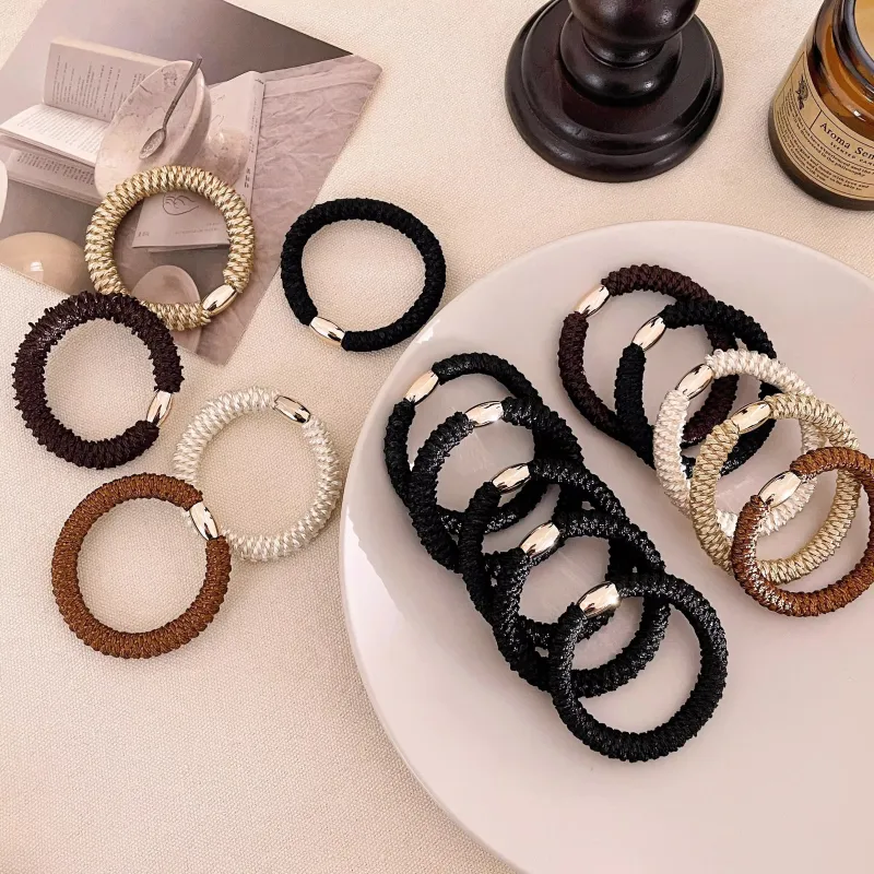 Danqin Elastic String/Alloy Hair Tie Women's-3