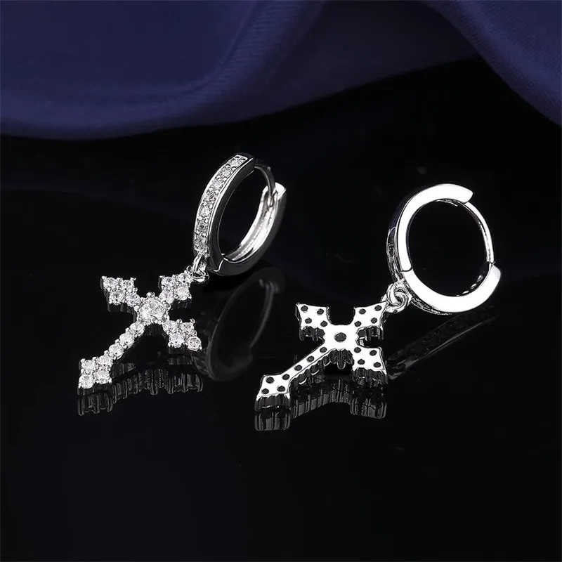 Danqin Alloy/Zircon Earrings Unisex-5