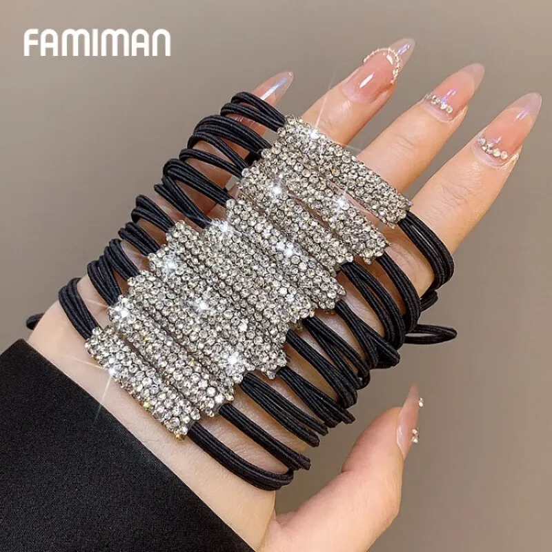 Danqin Elastic String Hair Tie Women's-11