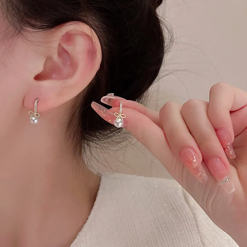Danqin Alloy/Rhinestone Earrings Women's-1