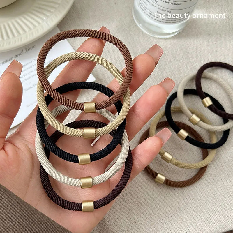 Danqin Elastic String Hair Tie Women's-4